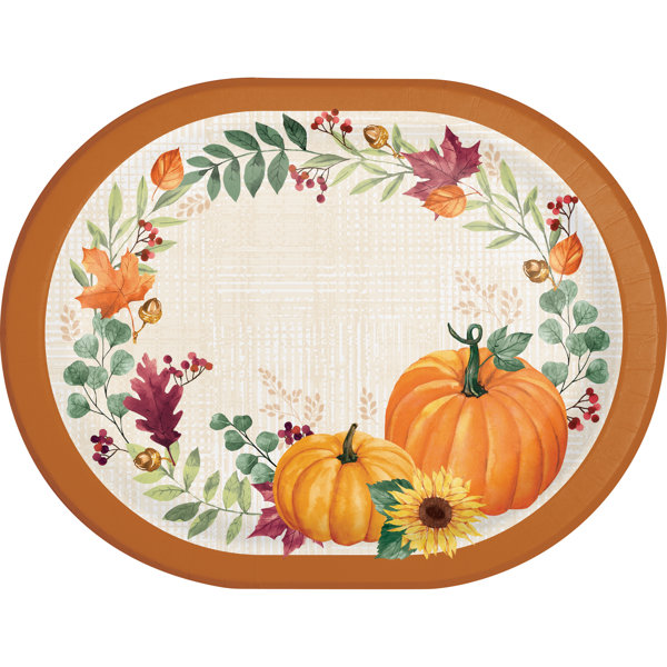 Heavy duty thanksgiving paper plates best sale